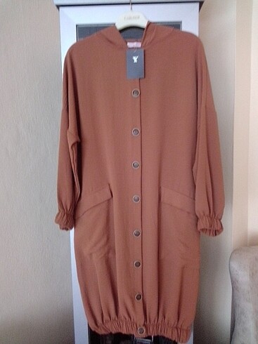 Kapşonlu kap tunik - Görsel 2