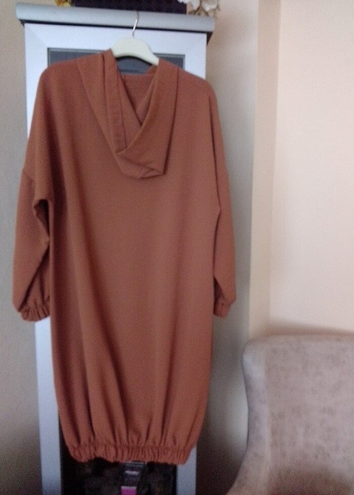 Kapşonlu kap tunik  - Görsel 4