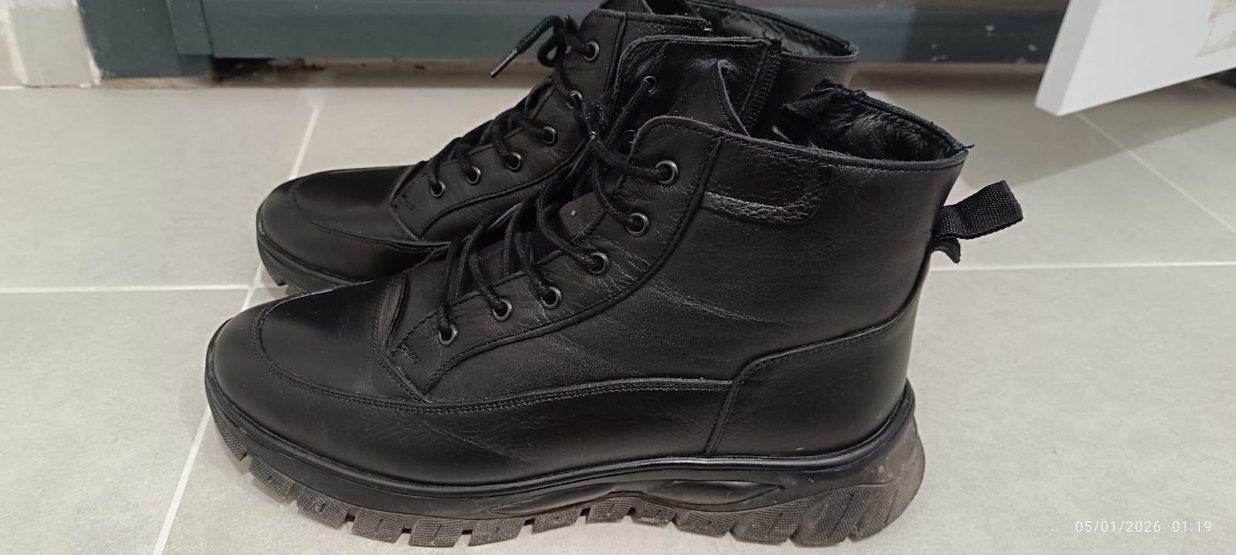 Siyah Erkek Voyager Bağcıklı Bot - Görsel 2