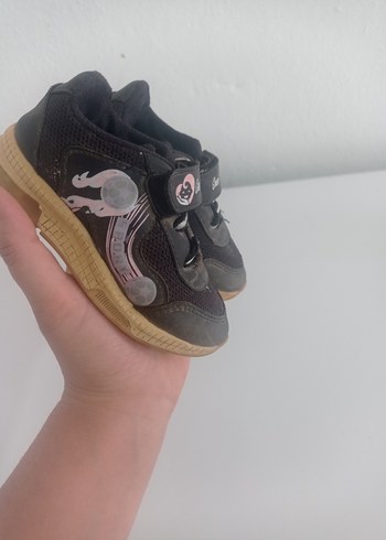 Kız Çocuk Siyah Punk Tarzı Spor Ayakkabı - Görsel 2