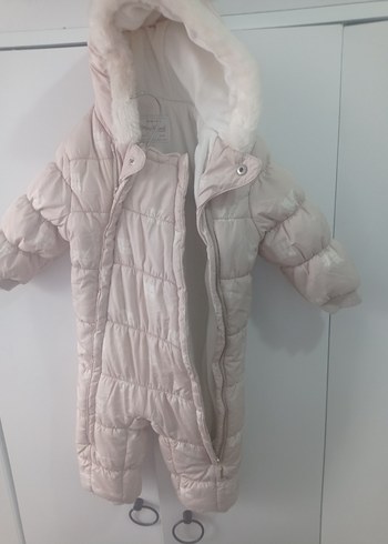 Beyaz Kürklü Bebek Kız Tulumu - Görsel 2