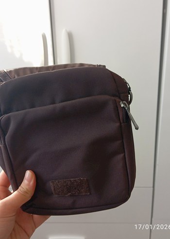 Kahverengi Fermuarlı Erkek Omuz Çantası - Görsel 4