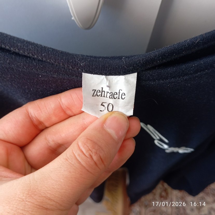 Uzun Kollu Siyah Salaş Tunik - Görsel 3