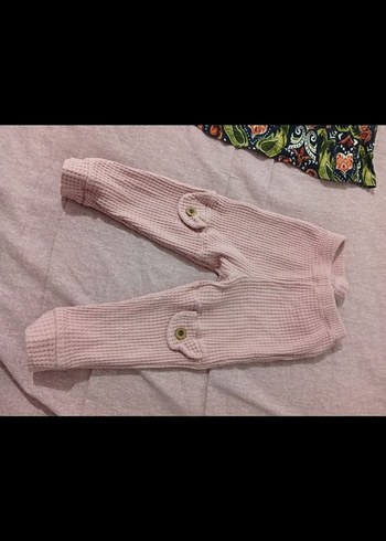 Kız Çocuk Düğmeli Triko Pantolon - Görsel 2