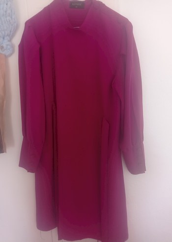 Kadın Uzun Kollu mor Uzun Tunik - Görsel 2