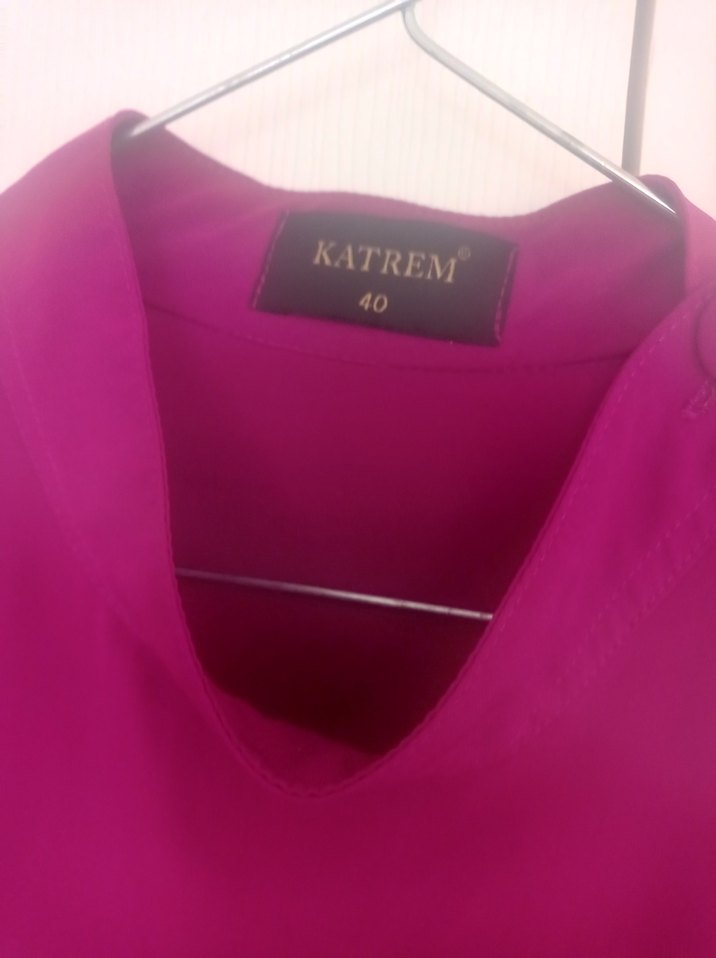 Kadın Uzun Kollu mor Uzun Tunik - Görsel 5