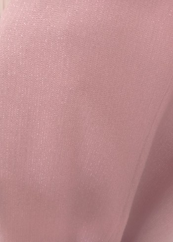 Uzun Kollu Pembe V Yaka Triko Kadın tunik - Görsel 2