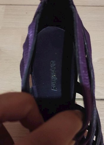 37 Beden Mor Bantlı Stiletto Topuklu Kadın Ayakkabı