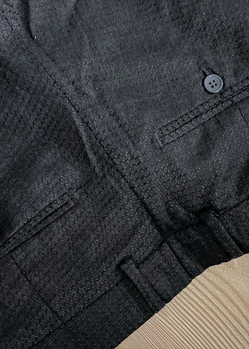 Düğmeli Gri Erkek Denim Pantolon - Görsel 4