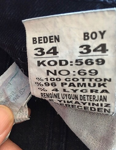 l Beden mavi Renk Jean pantolon