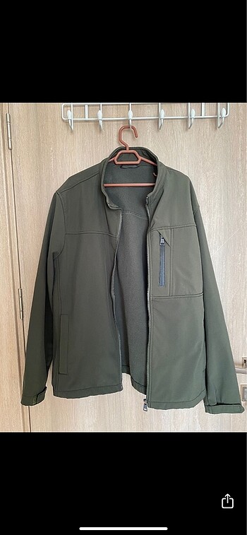 Erkek outdoor haki mont