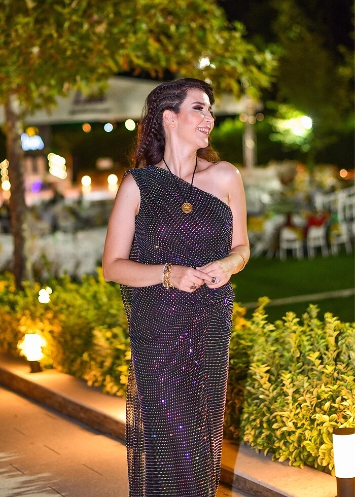 Taş baskı özel tasarım abiye - Görsel 3