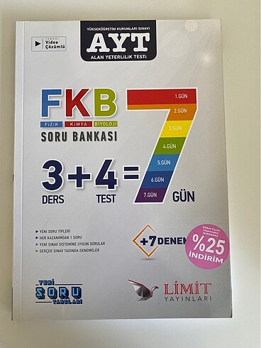 Limit yayınları soru bankası + 7li deneme