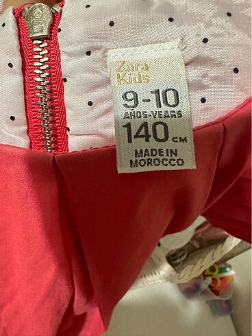 10 Yaş Beden pembe Renk Zara Kids Elbise