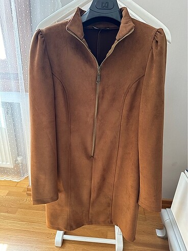 m Beden Camel elbise