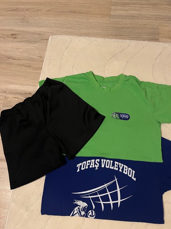Tofaş Voleybol kız çocuk şort tişört takım - Görsel 2