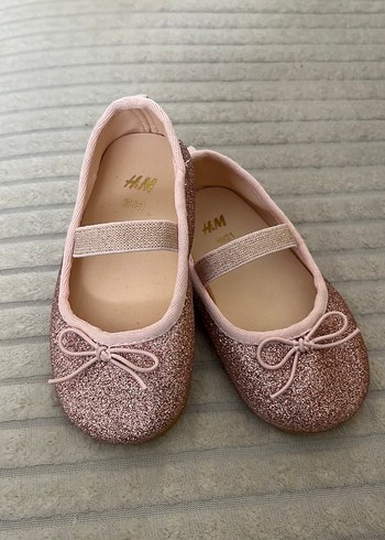 Pembe Simli Kız Babet Ayakkabı - Görsel 2