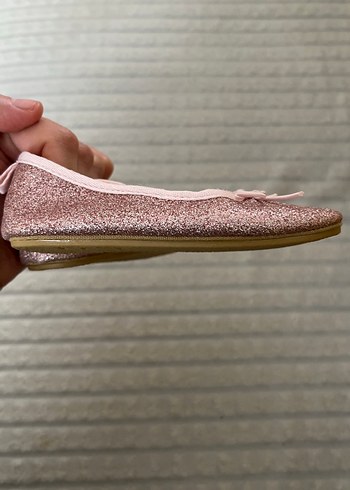 Pembe Simli Kız Babet Ayakkabı - Görsel 6