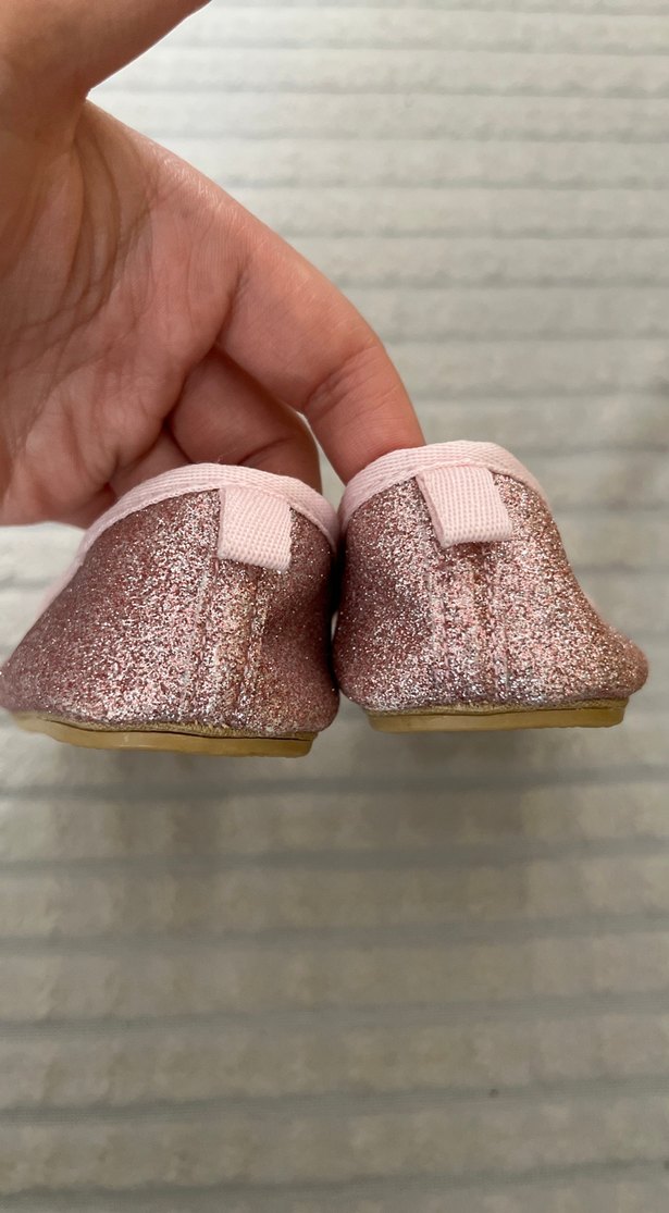 Pembe Simli Kız Babet Ayakkabı - Görsel 5