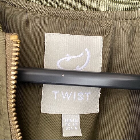 m Beden haki Renk Twist Mont/Ceket