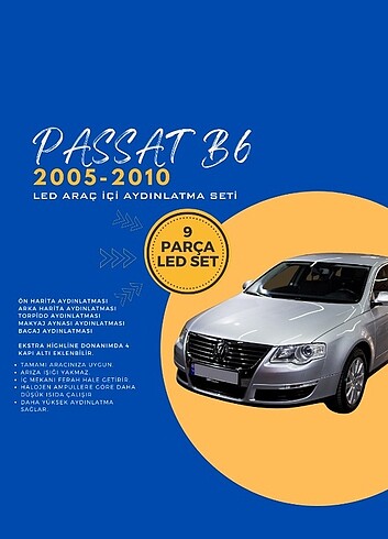 Passat B6 LED İç Aydınlatma Seti