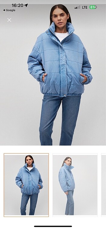 Mavi jeans kadın mont