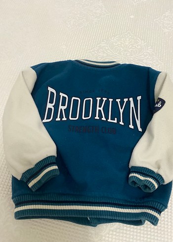 Düğmeli Erkek Çocuk Mavi Sweatshirt - Görsel 3