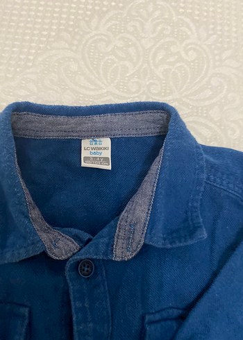 Erkek Çocuk Kot Gömlek Uzun Kollu Düğmeli - Görsel 2