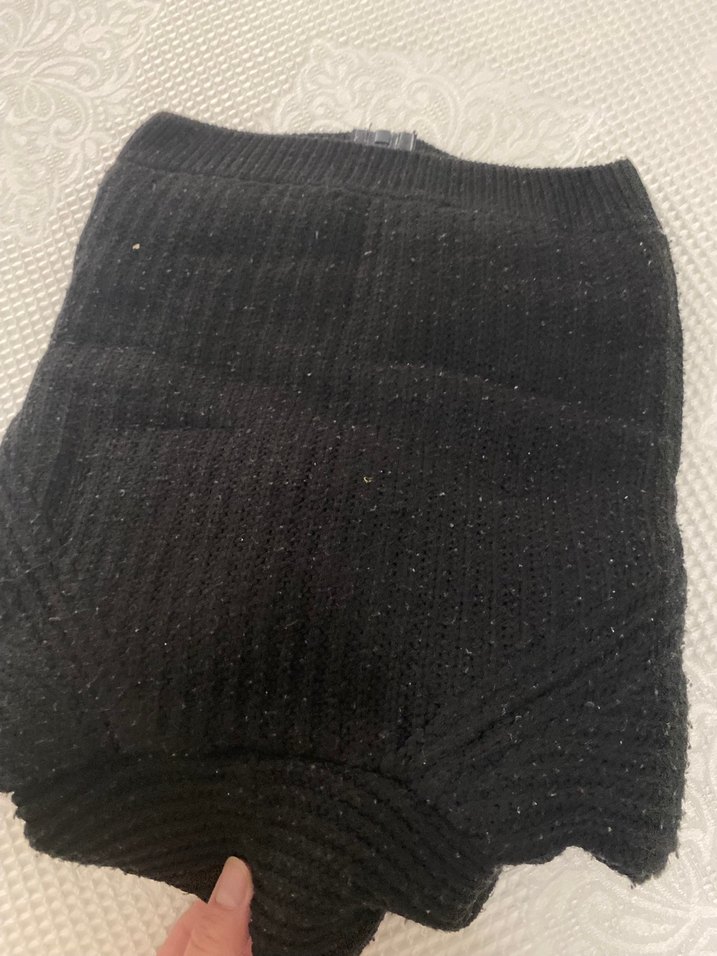 Kapüşonlu Siyah Erkek Çocuk Triko Ceket - Görsel 3