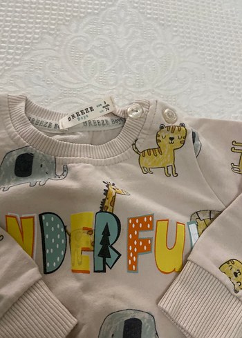 Gri Baskılı Bebek Erkek Kıyafet Takımı - Görsel 4