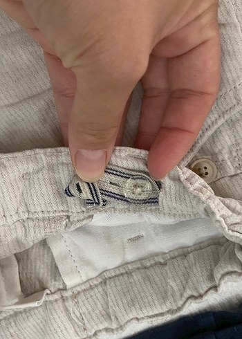 LC Waikiki Gri Keten Düğmeli Erkek Çocuk Pantolonu