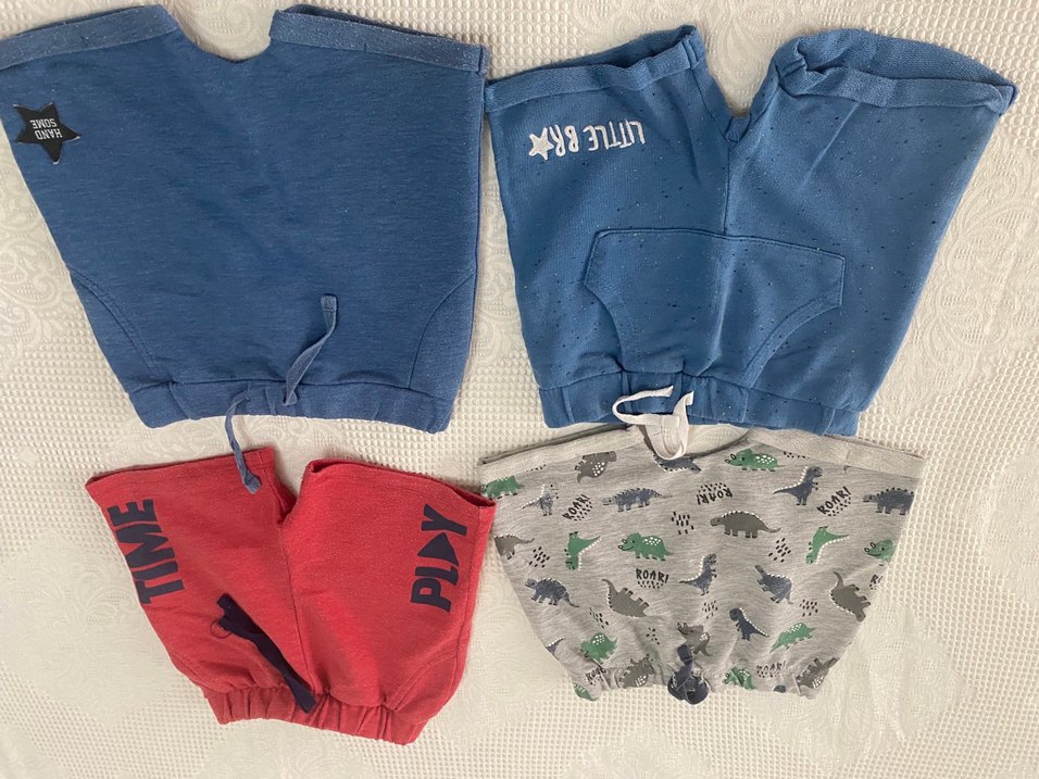 Erkek Çocuk Mavi ve Gri Şortlar - Görsel 2