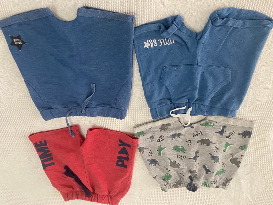 Erkek Çocuk Mavi ve Gri Şortlar - Görsel 3