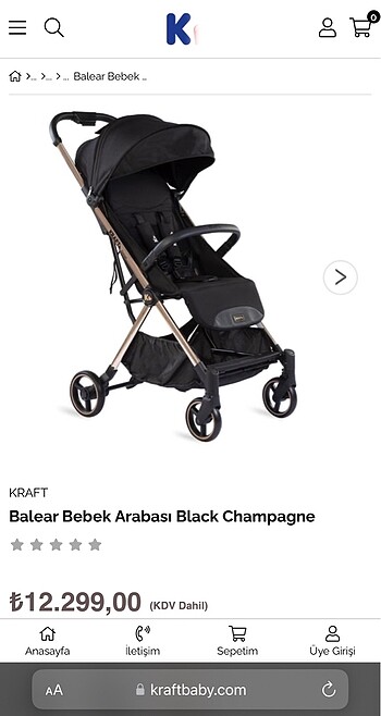Kraft balear bebek arabası