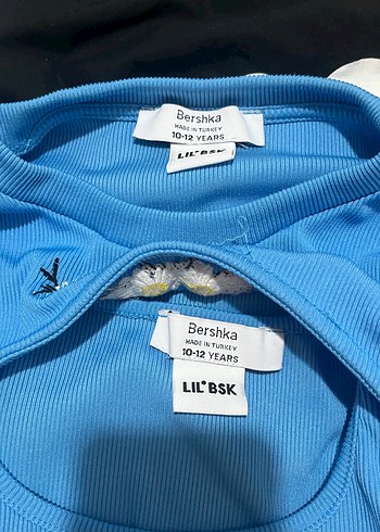 Mavi Kız Çocuk Kısa Kollu Baskılı Tişört - Görsel 2