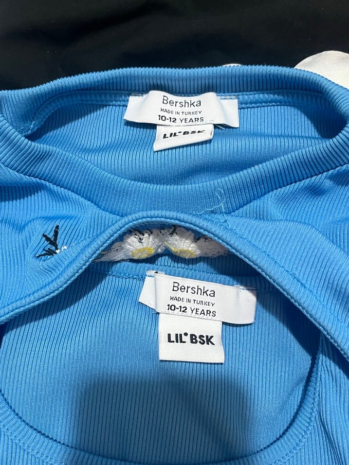 Mavi Kız Çocuk Kısa Kollu Baskılı Tişört - Görsel 2