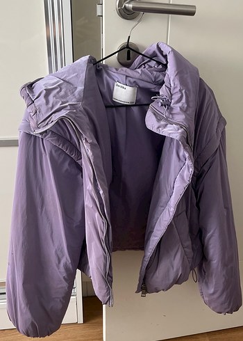 Bershka Lila Sisme Mont Rahat Ve Sik