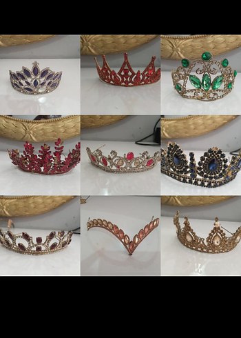 toplu fiyat Işıltılı Çok Renkli Taç Koleksiyonu - Görsel 2