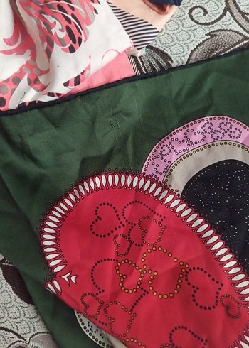 Renkli Dantel Detaylı Bohem Kadın Fuları - Görsel 3