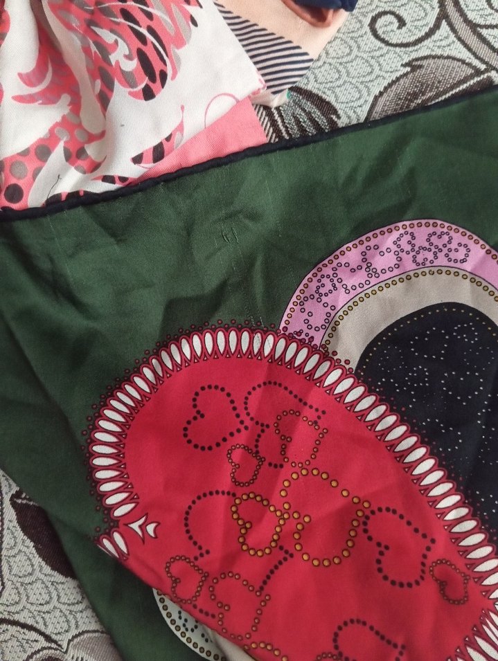 Renkli Dantel Detaylı Bohem Kadın Fuları - Görsel 3