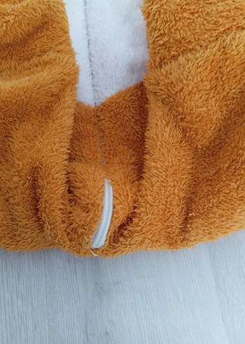 Kürklü Leopar Desenli Kahverengi Bebek Tulumu - Görsel 6