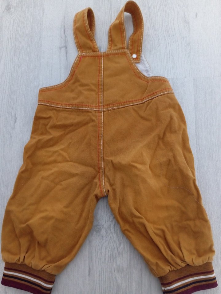 Renkli Nakışlı Kahverengi Erkek Bebek Tulum - Görsel 3