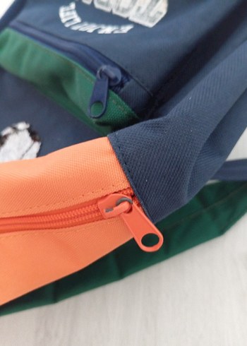 Çok Renkli Çocuk Okul Çantası Basketbol Desenli - Görsel 4