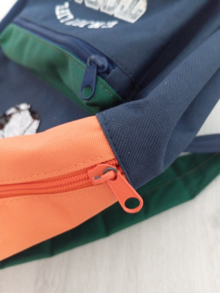 Çok Renkli Çocuk Okul Çantası Basketbol Desenli - Görsel 4