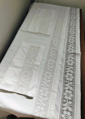 İşlemeli Beyaz  Takım - Görsel 2