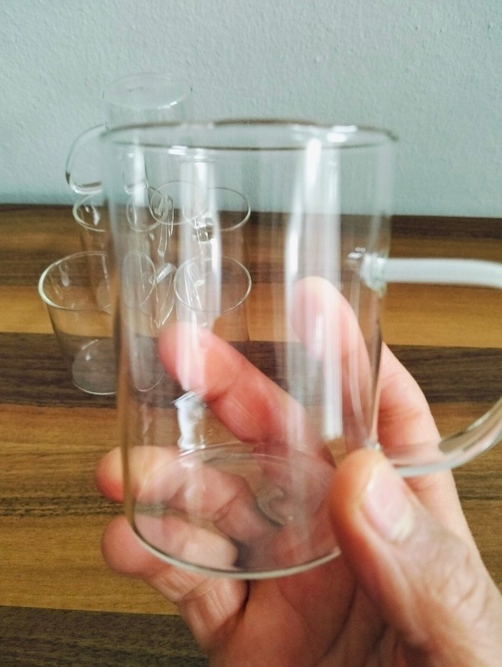 Şeffaf Kulplu Cam Bardak Seti - Görsel 4