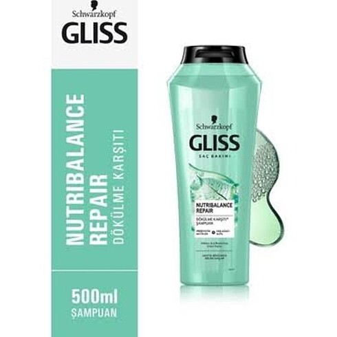 GLİSS ŞAMPUAN NUTRİBALANCE REPAİR 500 ML