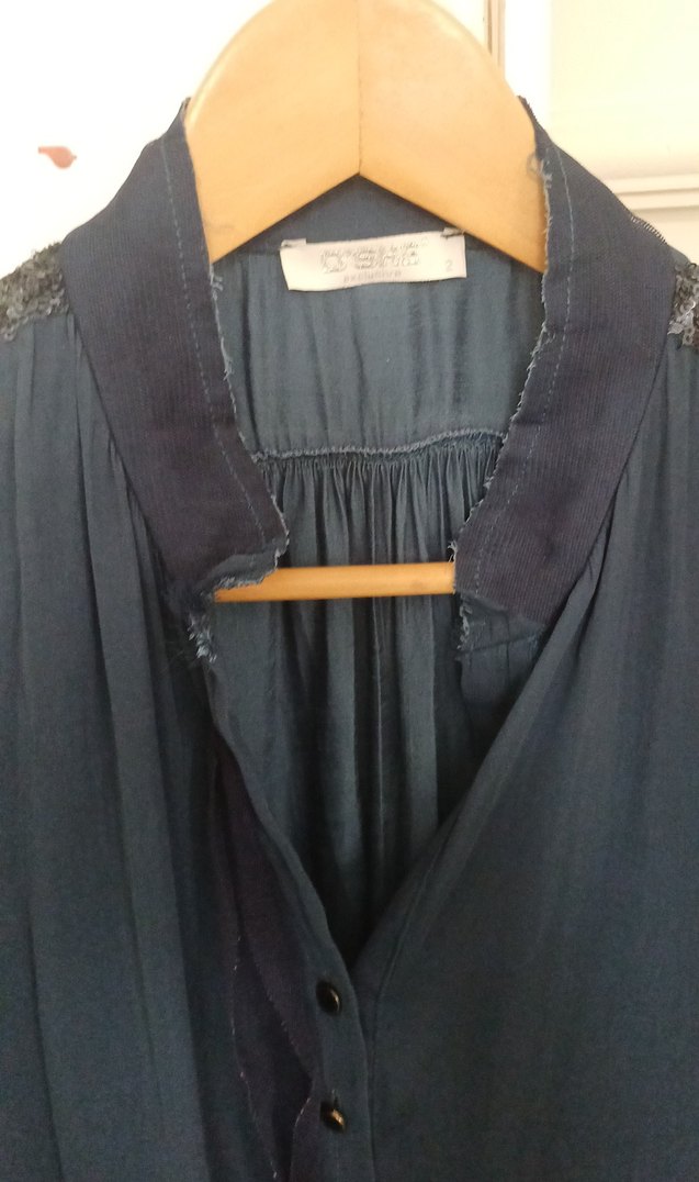 Düğmeli Bohem Midi Hamile Tunik - Görsel 4