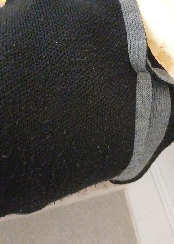 Gri Midi Rahat Kesim pelerin Paltosu - Görsel 7