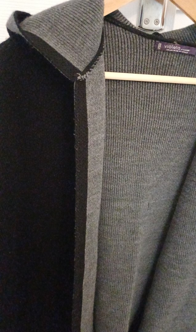 Gri Midi Rahat Kesim pelerin Paltosu - Görsel 2